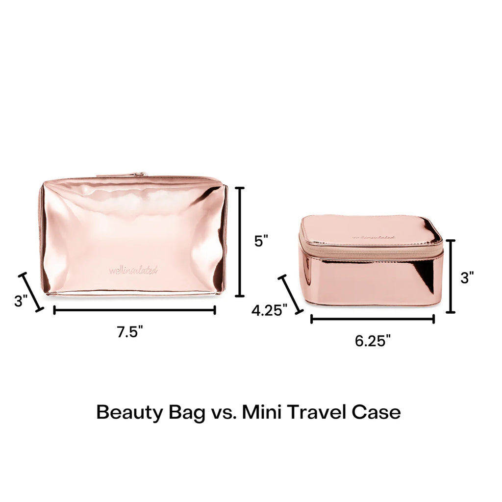 WELLinsulated Performance Mini Travel Case Rose Gold
