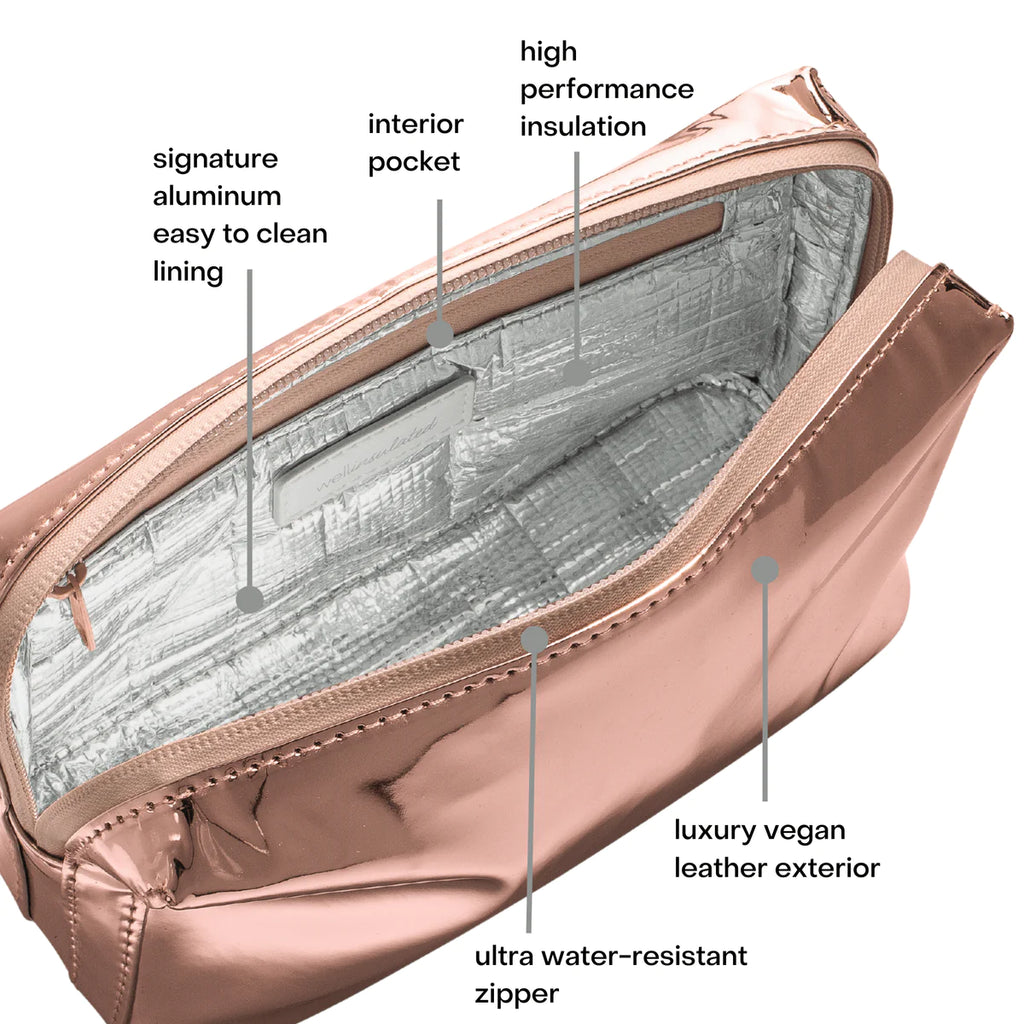 WELLinsulated Performance Beauty Bag Rose Gold